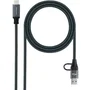 Nanocable Cable USB 3.2 Gen2x2 100W 20Gbps 1m Gris/Negro
